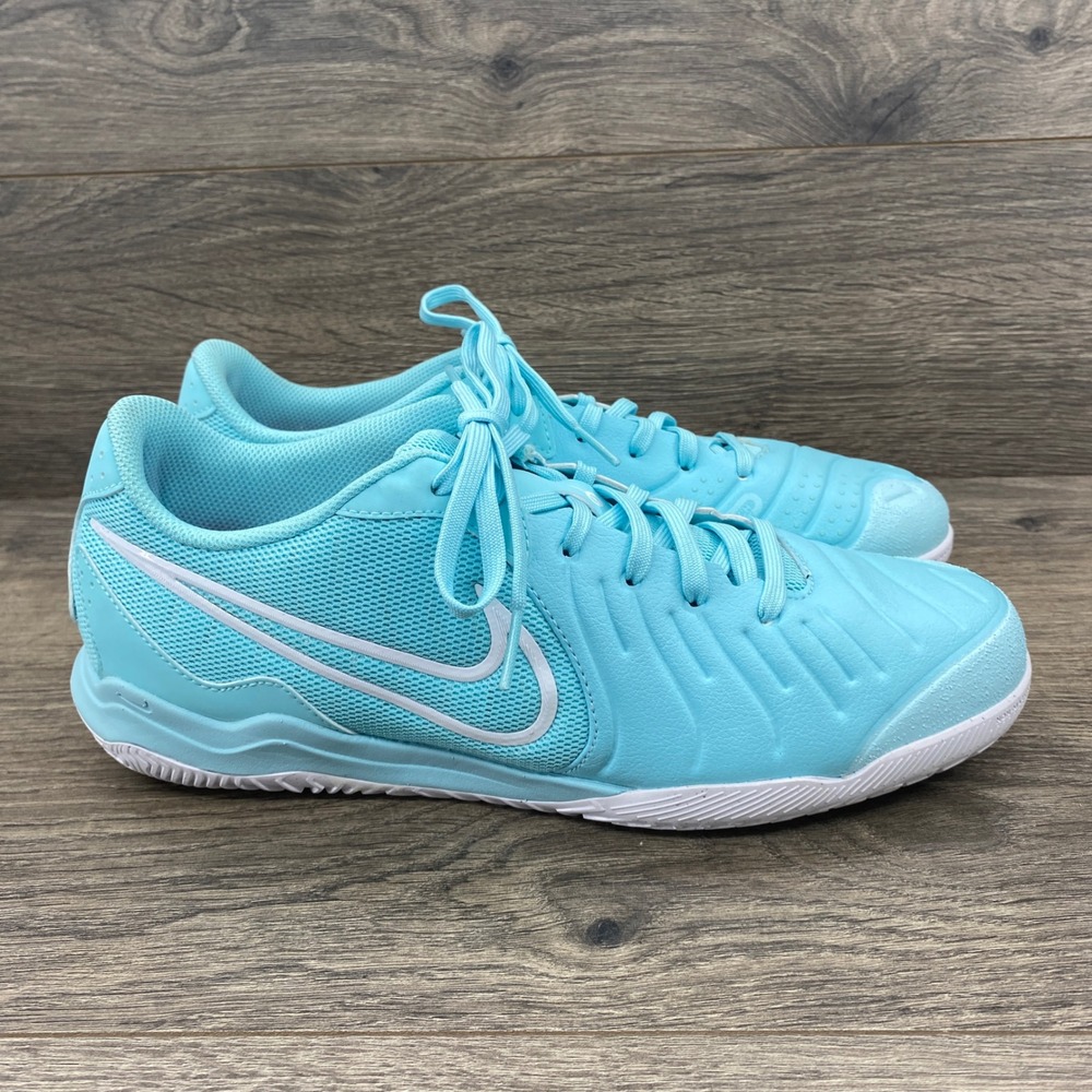 Nike Tiempo Legend 10 Academy IC Men 9 Baltic Blue Indoor Soccer Shoes DV4341401